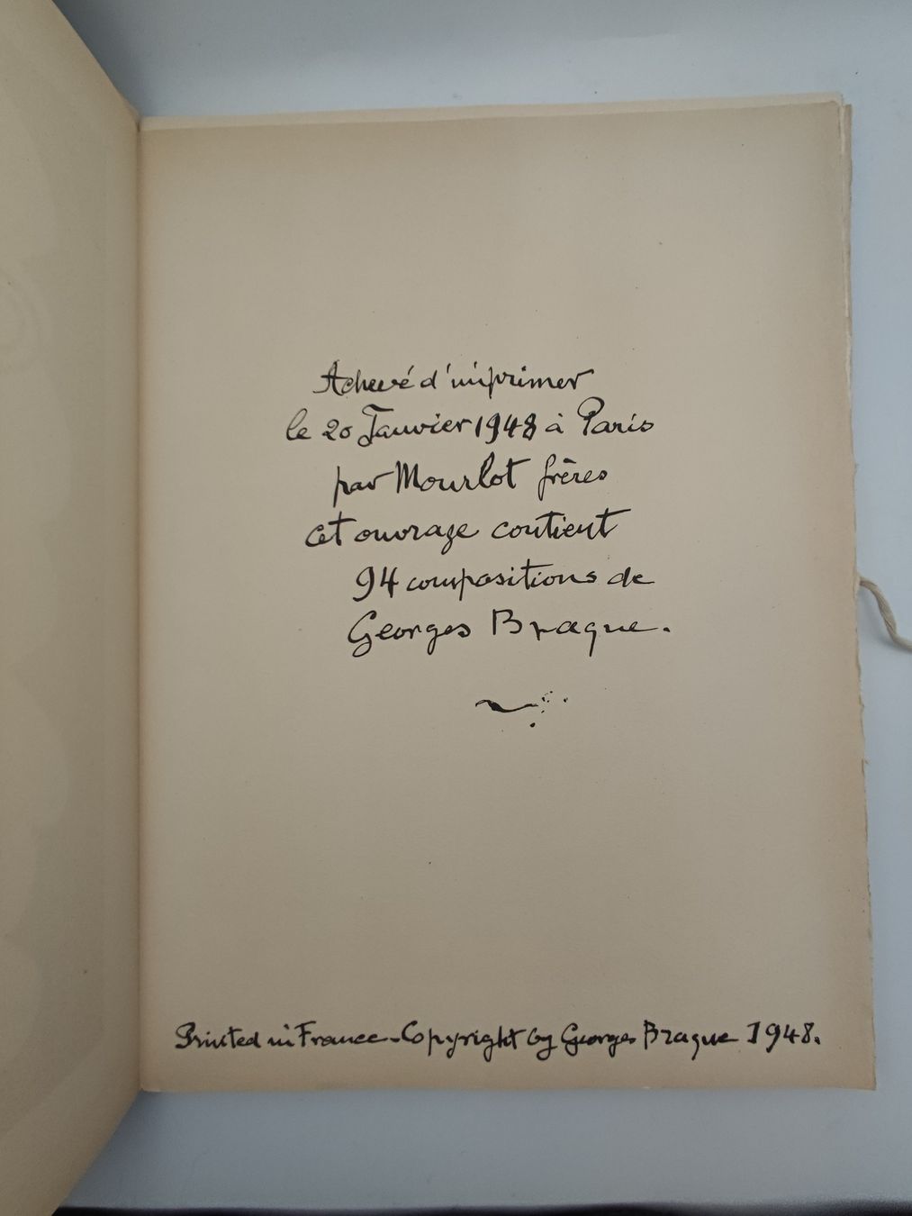 Libri: MODERNE KUNST - GEORGES BRAQUE - CAHIERS – Usato da Goldach venduto da Gaip 1