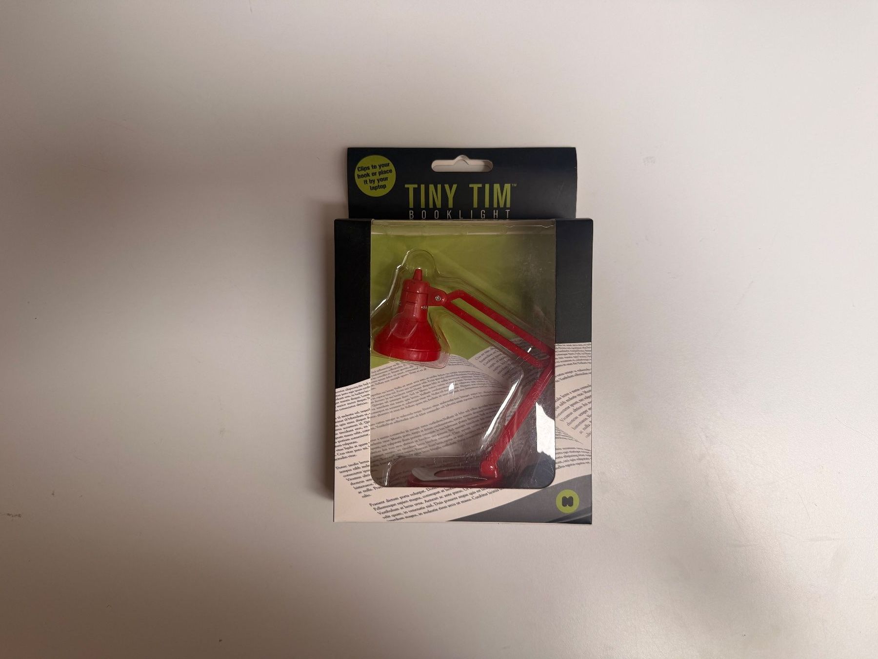 Lampade: Tiny Tim Buchlampe rot neu und originalverpackt – Nuovo e nell'imballaggio originale da Zug venduto da isdach