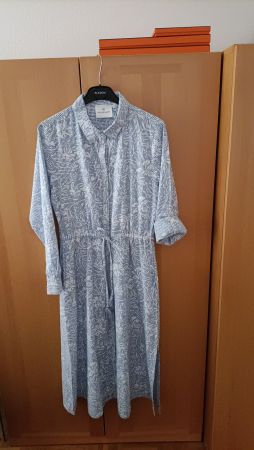 Hemdblusenkleid ATELIER MAREE, Basel, blauweiss Grösse S