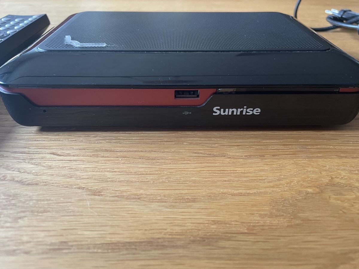Sunrise Sistemi audio & multimediali: Sunrise TV box  – Usato da Commugny venduto da arm_7m7m 1