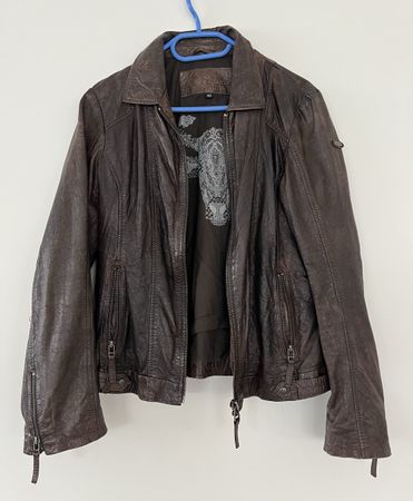 G3000 / BLACKOUT  Lederjacke aus Lammleder Gr. 42 braun