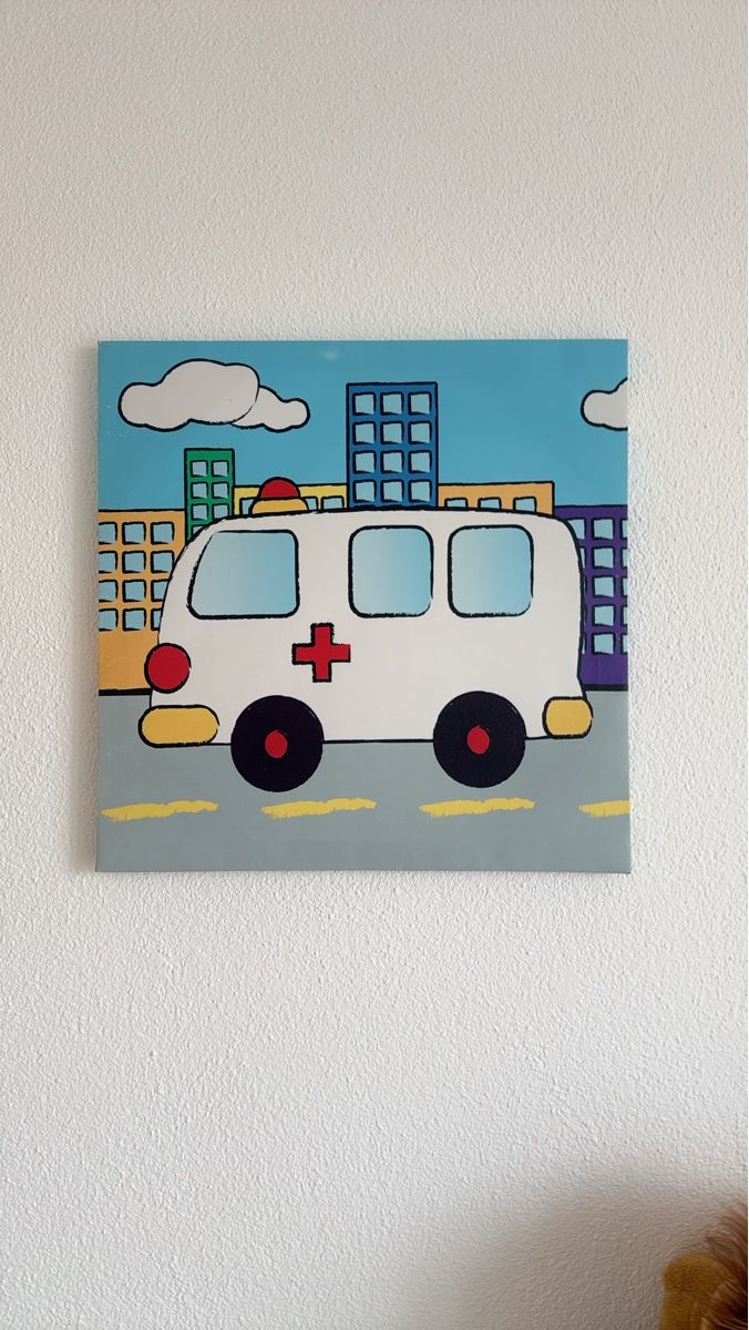 Foto & Immagini: Bild Ambulanz auf Leinwand gemalt – Usato da Dietikon venduto da DerKaiser