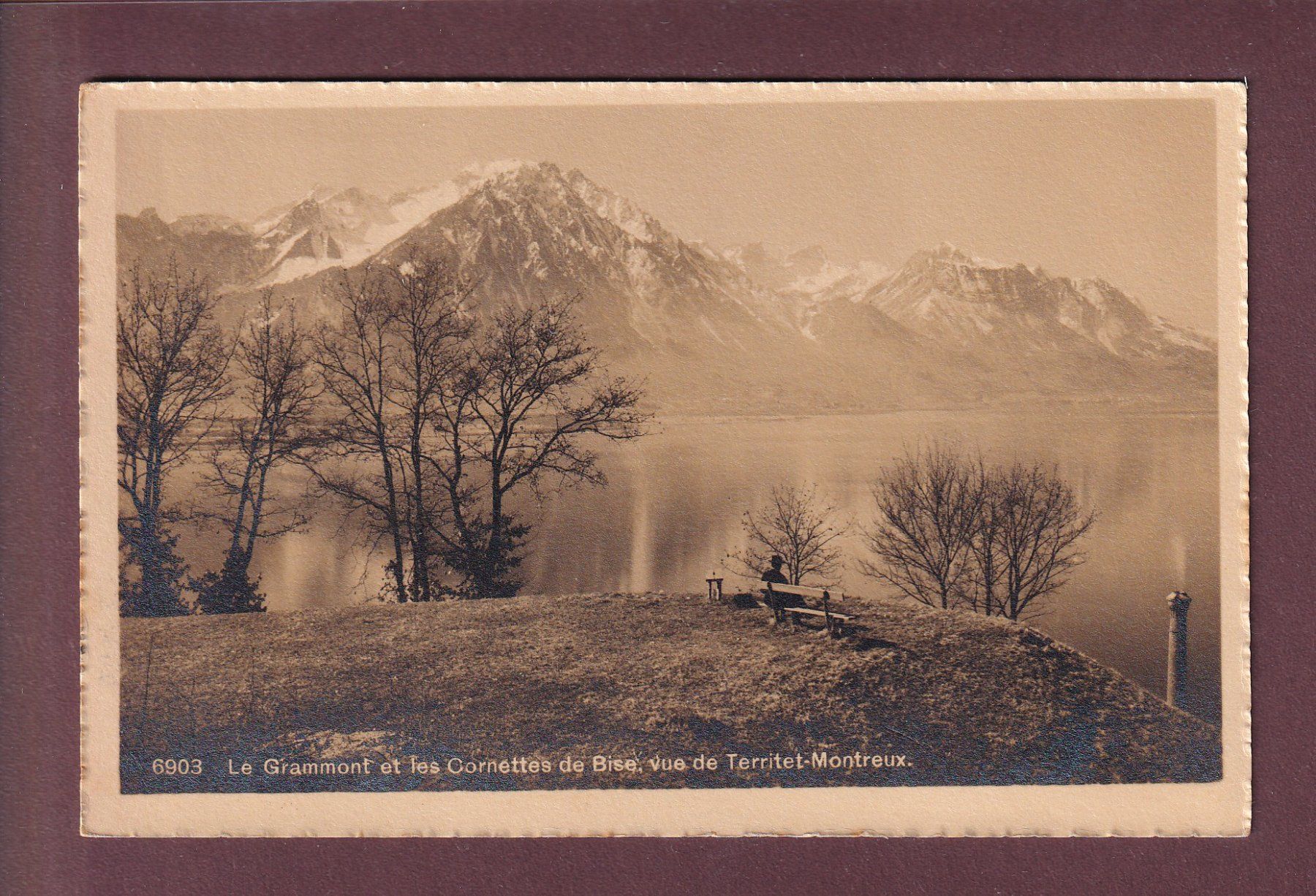 Ansichtskarten: TERRITET - Grammont - Cornettes de Bise - 1910 – Gebraucht aus Pully von nicecards