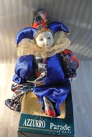 Porzellan Clown Puppe Azzurro Parade of Dolls guter Zustand