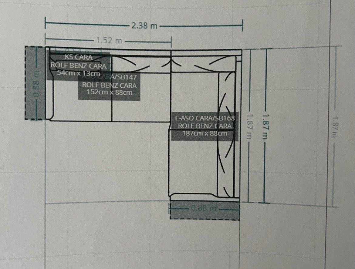 Rolf Benz Divani: Elegantes Ecksofa aus Leder – Usato da Luzern venduto da DoKa94 2