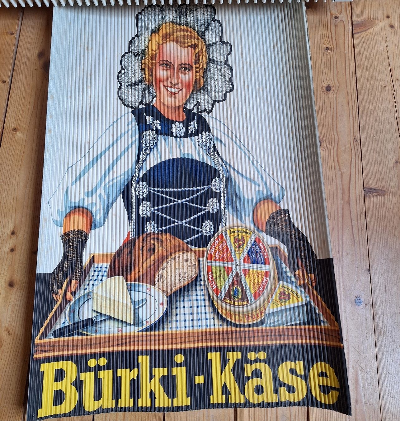 Foto & Immagini: Werbung Bürki-Käse Karton – Usato da Züberwangen venduto da Christine55