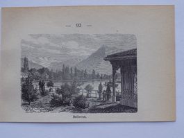 Bellevue Thun Xylographie
