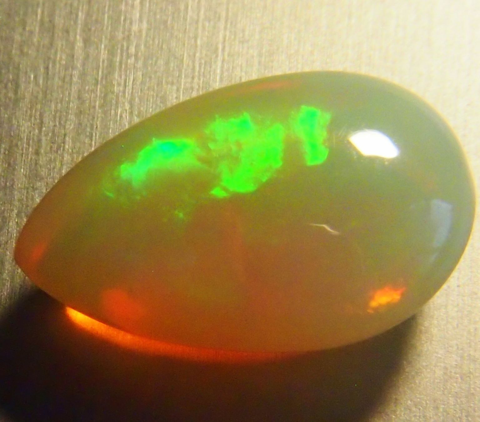 Pietre preziose: 4,5 ct. Top-funkelnder WELO-Feueropal! Intensive Funken – Nuovo e nell'imballaggio originale da Reinach BL venduto da Marblue 6