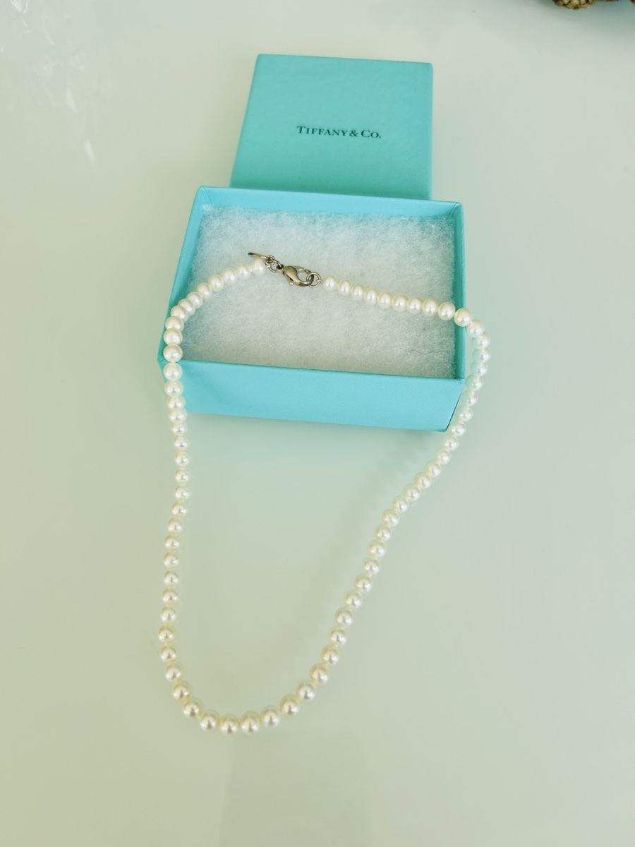 Tiffany & Co. Catenine: Tiffany & Co Perlenkette - mit Rechnung – Nuovo (secondo la descrizione) da Savigny venduto da linda2402