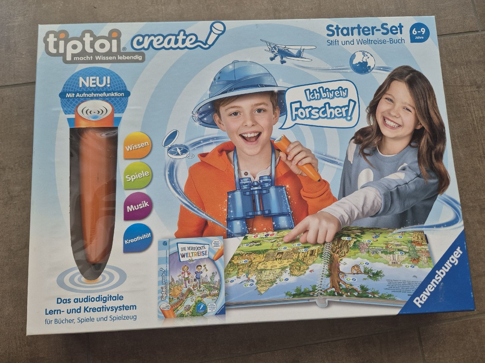 Ravensburger Giochi: tiptoi create-Starter-Set mit Stift und Weltreise-Buch-Neu – Nuovo (secondo la descrizione) da Vilters venduto da tin1tho 1