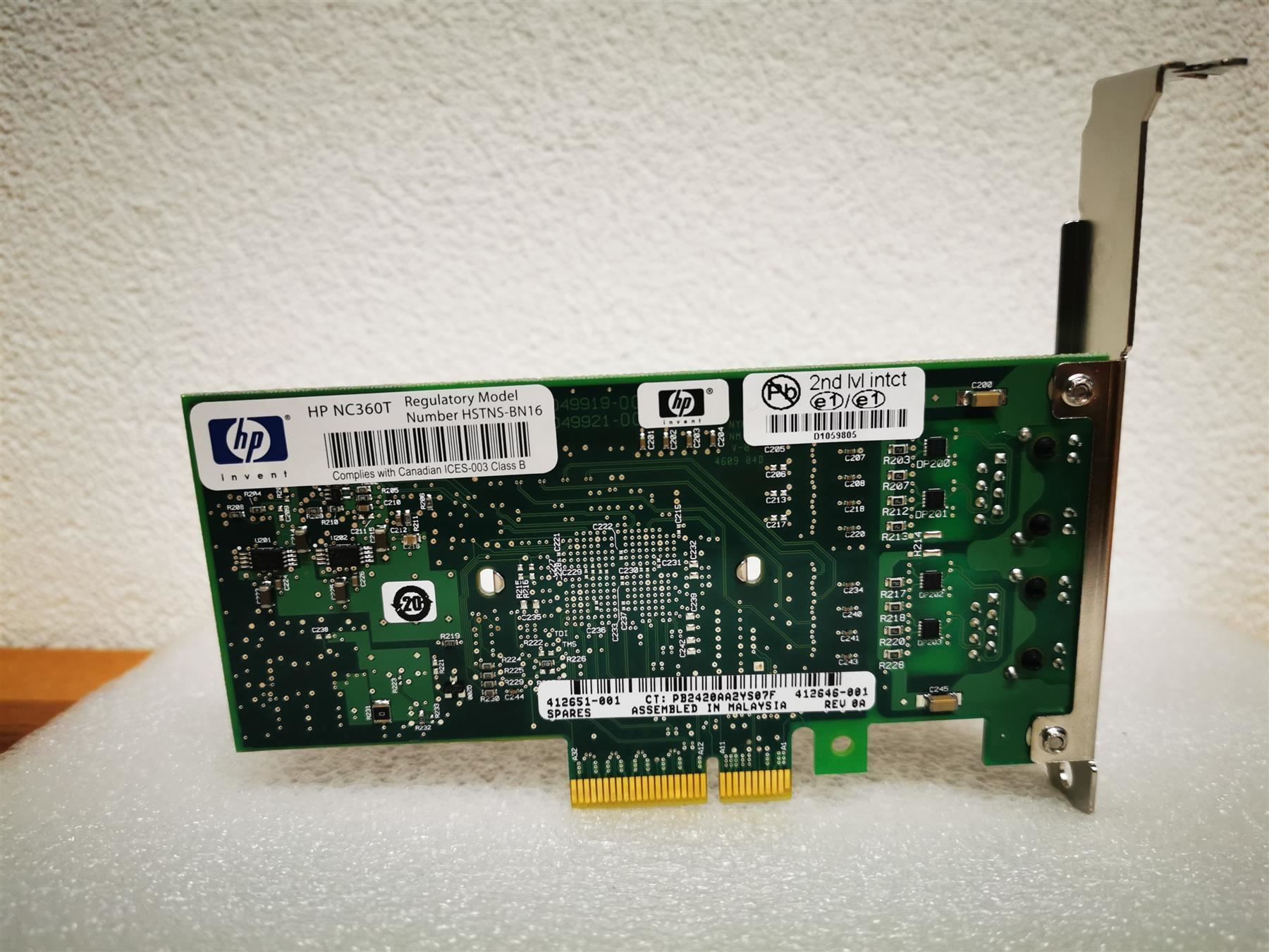 Hewlett Packard Unità & Adattatore: HP NC360T PCI-e Gigabit-Serveradapter – Usato da Buchs ZH venduto da Sutoris 3