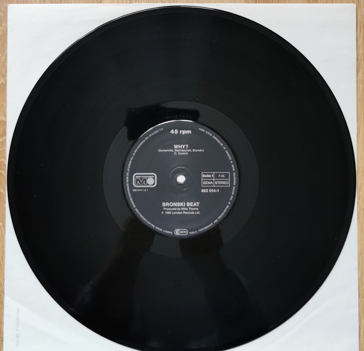 Dischi in vinile: Bronski Beat - Why? / Cadillac Car Maxi-Single 1984 – Usato da Birsfelden venduto da dsc_f8gx 2
