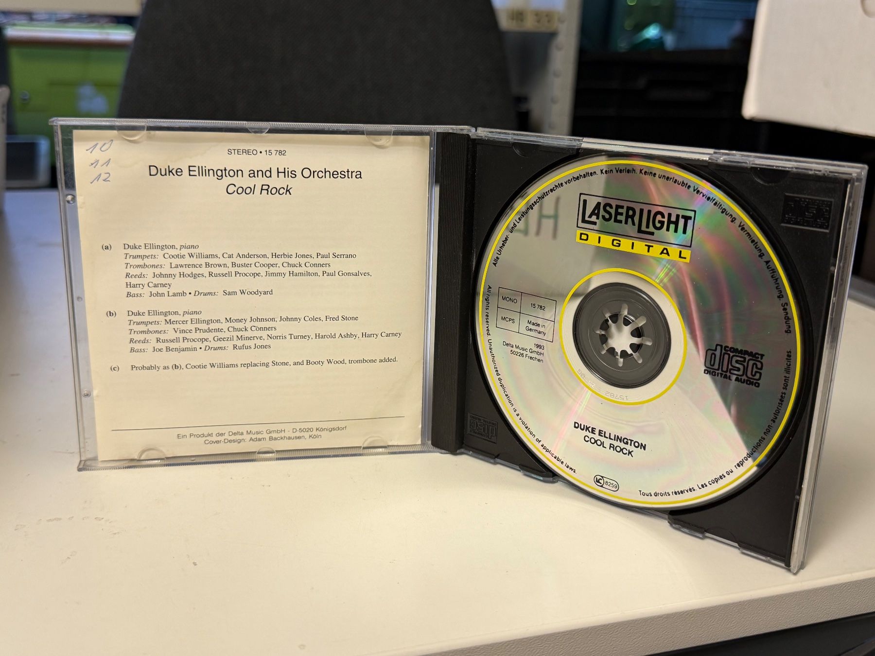 CD: Duke Ellington - Cool Rock - HB21B – Usato da Küsnacht ZH venduto da Jazztilldawn 2