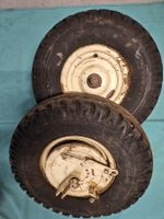 Paire de roues vintage CEAT 5.00-8 avec freins à tambour