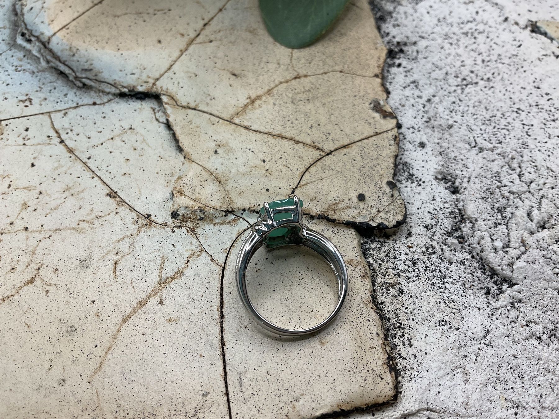 Anelli: Smaragdring in Sterlingsilber, Gr.55 – Nuovo (secondo la descrizione) da Luzern venduto da S.Kern01 2