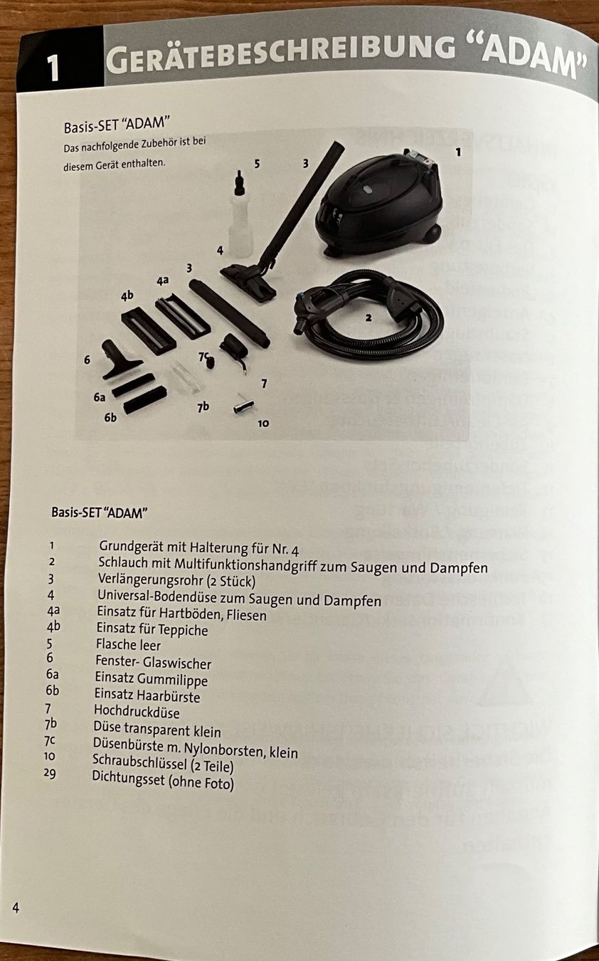 Singer Dampfreiniger: Dampfsauger Adam von Singer – Neu (gemäss Beschreibung) aus Dussnang von MaMaZu 1