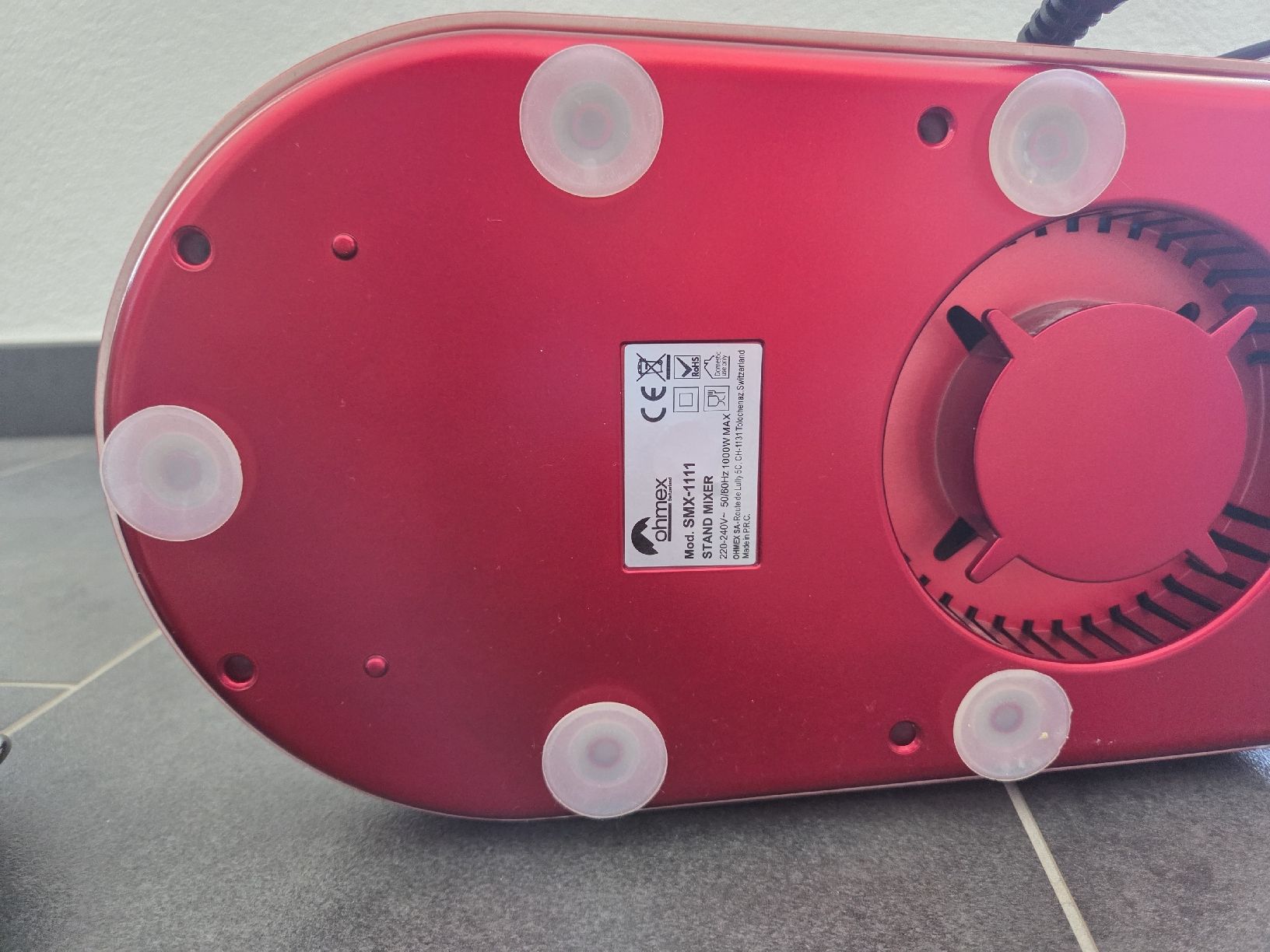 Ohmex Küchengeräte: Robot ménager Ohmex - Rouge métallique - Comme neuf – Neu (gemäss Beschreibung) aus Bulle von FG2808 2