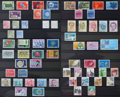 Briefmarkensammlung Schweiz 1970 bis 1979, gestempelt
