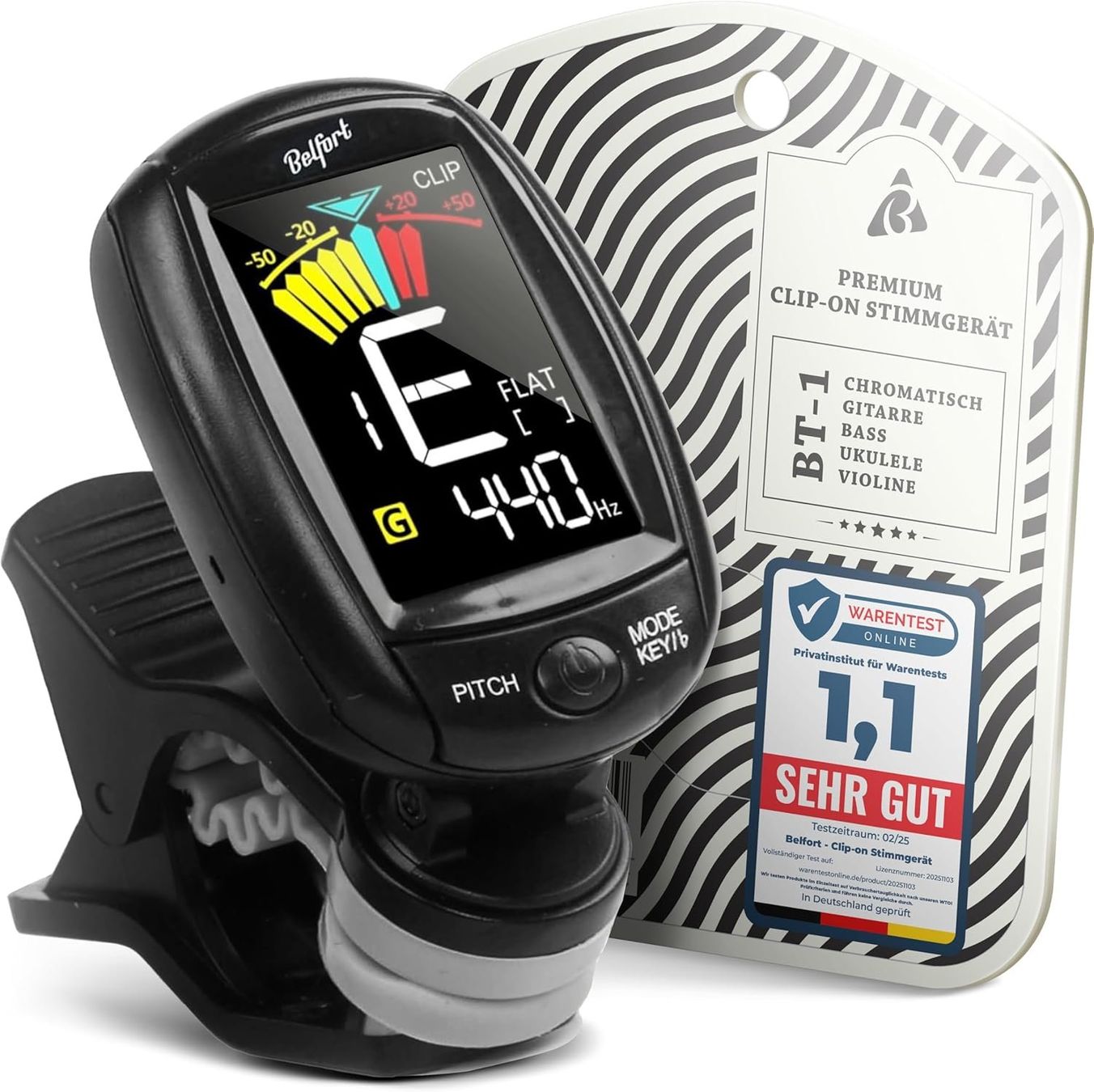 Misurare: Clip-On Tuner alle Instrumente Universal-Stimmgerät – Nuovo e nell'imballaggio originale da Hundwil venduto da Pakethase