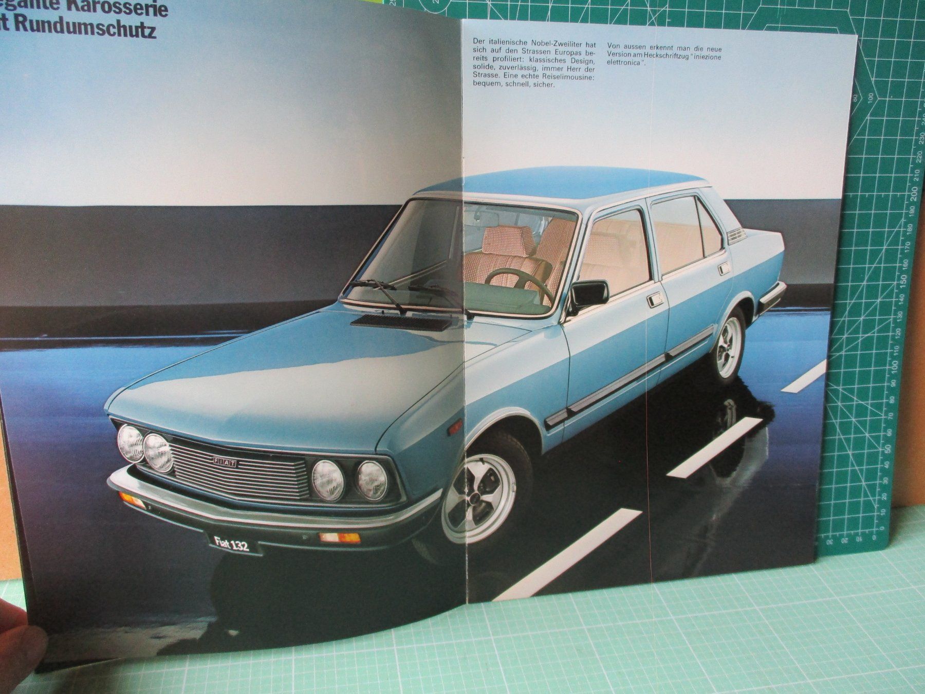 Fiat Documenti: Fiat 132 '2000' elektronische Einspritzung Prospekt – Usato da Ottikon Gossau ZH venduto da hokuspokus