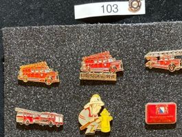 Feuerwehr Pins  verschiedene Vintage