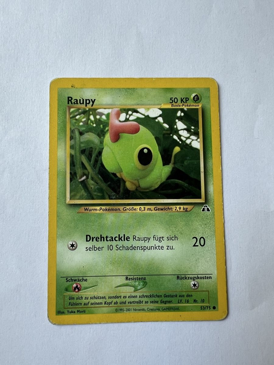 Pokémon Carte collezionabili: Pokemonkarte Raupy – Usato da Willisau venduto da Neiro77