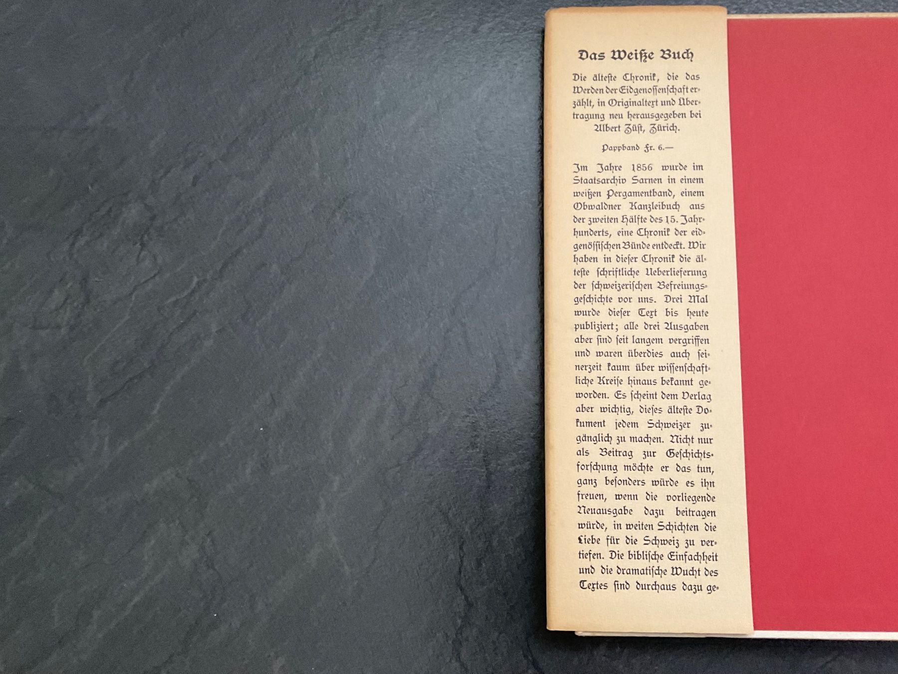 Livres: Das Weisse Buch-Die älteste Chronik die das Werden der Eidge – D'occasion à Wetzikon ZH par FeeF 4