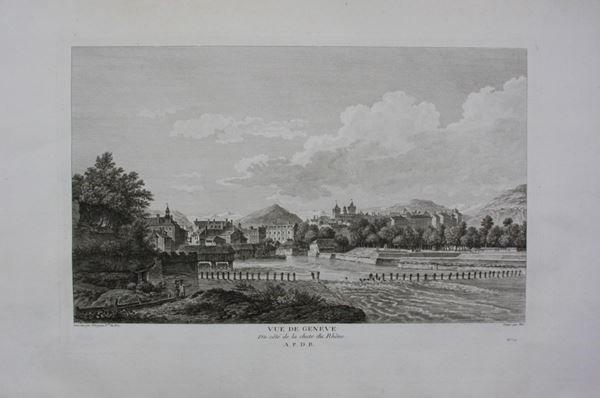 Incisioni: Genève Originalkupferstich 1780 – Usato da Rafz venduto da Helvet32