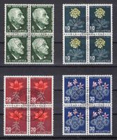 Pro Juventute 1947 Serie im 4er-Block ʘ T.d.B.