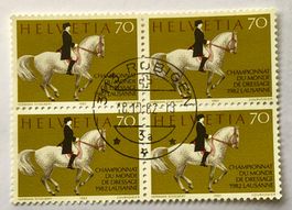 4 er Block Nr.674 mit Vollstempel Rubigen  