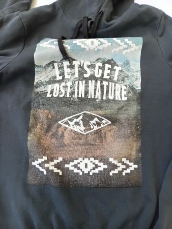 Herren Kapuzenpullover dunkelgrau