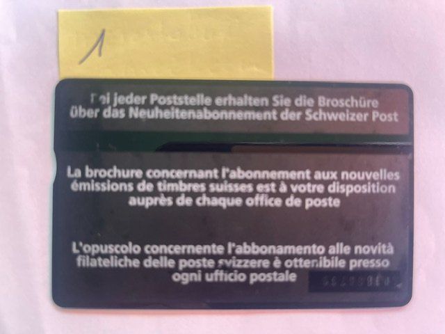 Cartes de téléphone: Taxcard 10.-, PTT – D'occasion à Niederwil AG par morostahu 1