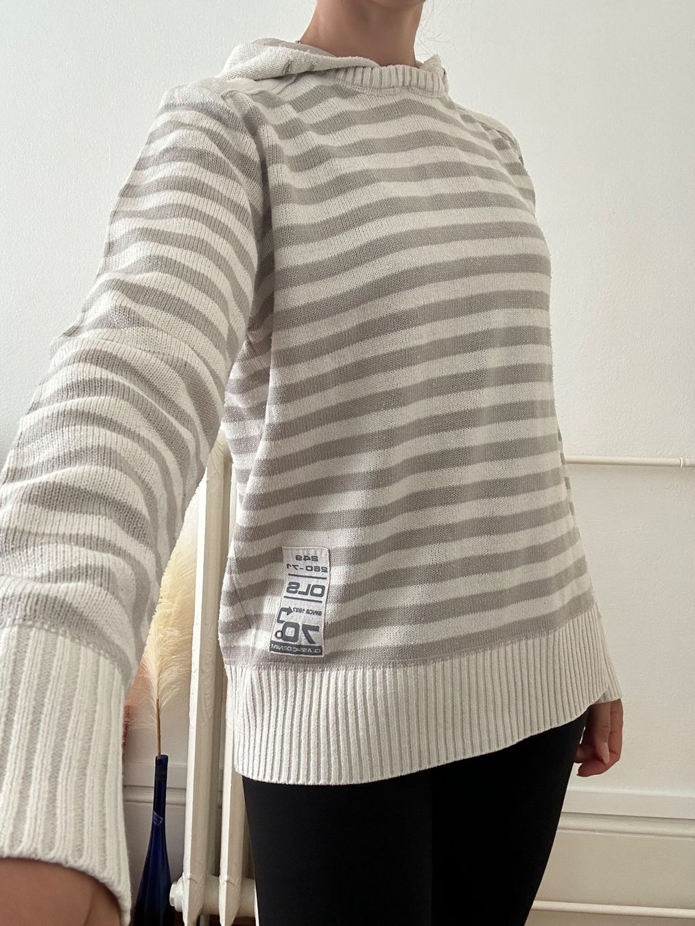 Maglioni & Felpe: Pull rayé à capuche, beige/crème - Idéal mi-saison! – Usato da Lausanne venduto da dre_th8k 1