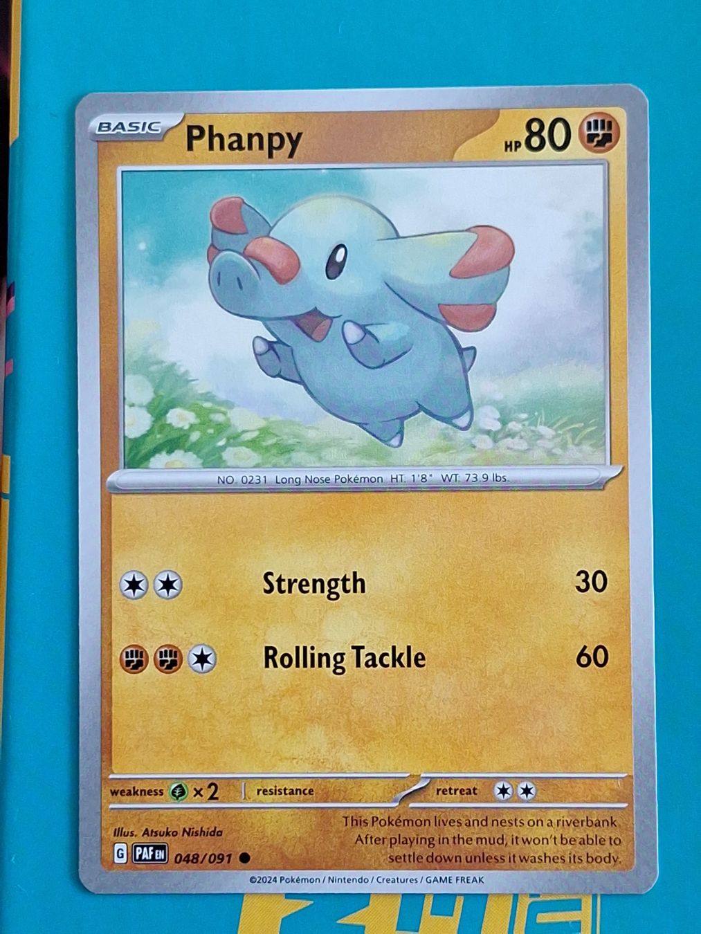 Pokémon Carte collezionabili: Phanpy - Pokemon Paldean Fates – Usato da Altstätten SG venduto da GGsGameshop