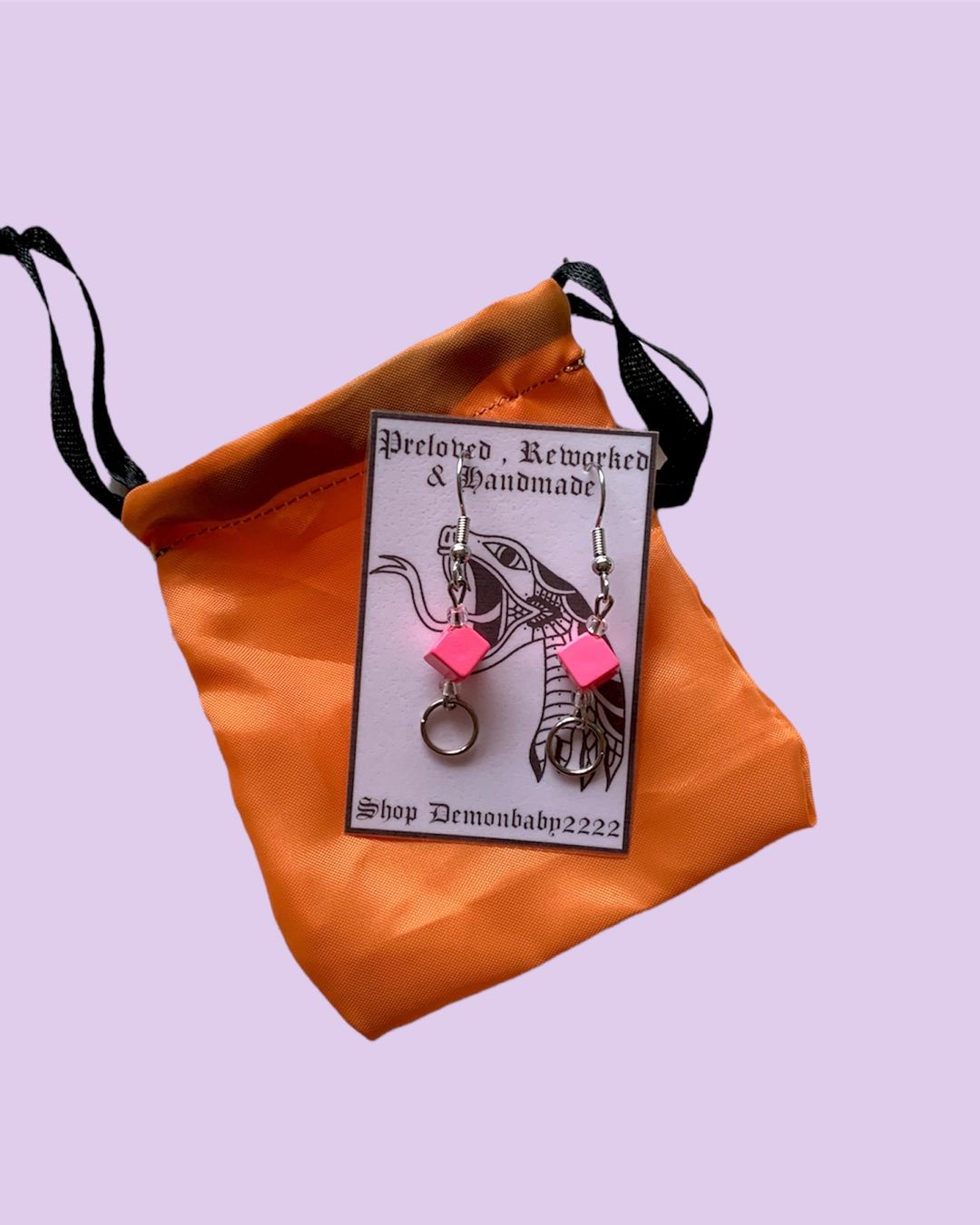 Orecchini pendenti & Orecchini a lobo: "Be there or be square" earrings – Nuovo e nell'imballaggio originale da Basel venduto da demonbaby2222 2
