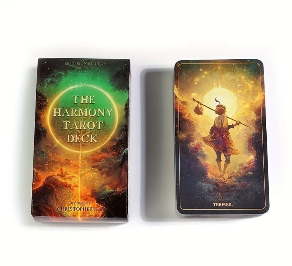 Cartoline: ✨ The Harmony Tarot Deck – Christopher Lee Design – Nuovo e nell'imballaggio originale da Bussigny venduto da Kfdlt 4