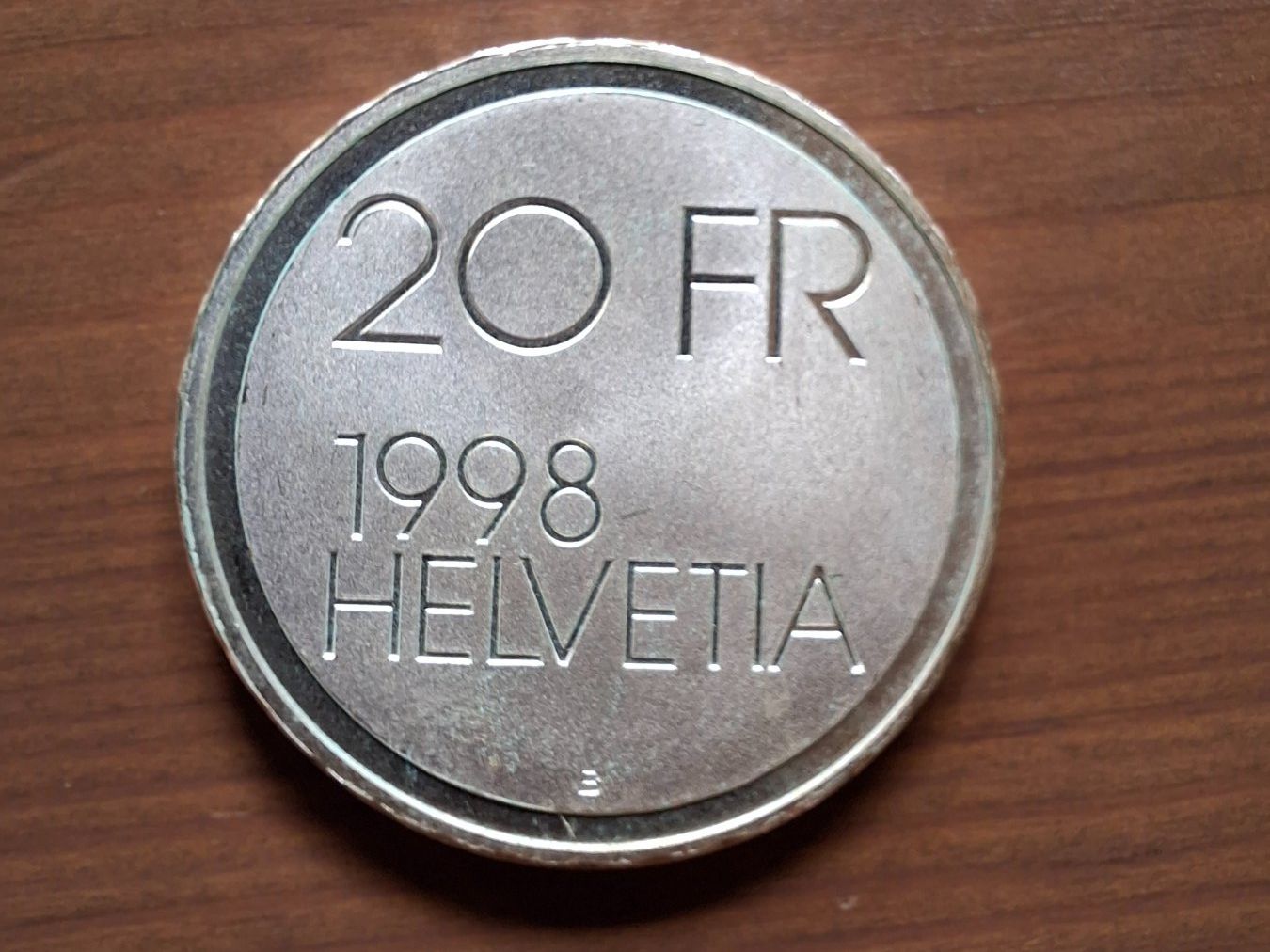 Alle Münzen: 20 CHF - Pièce commémorative 1998 – Gebraucht aus St. Ursen von leotti11 1