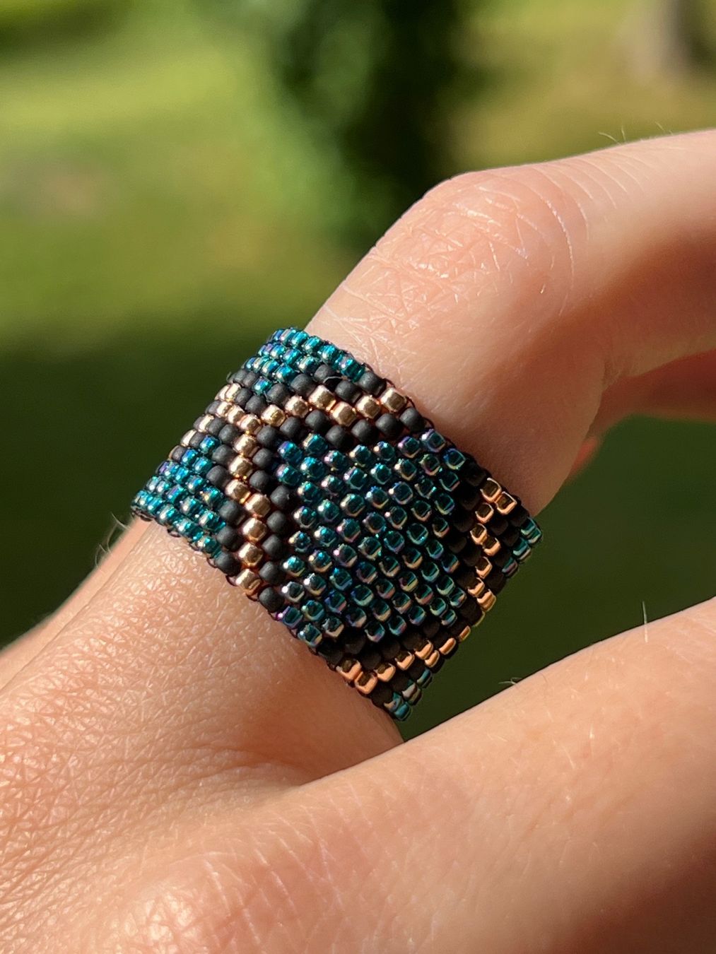 Anelli: Ring Python 2 / Handmade / Handarbeit / Perlen Toho (neu) – Nuovo e nell'imballaggio originale da Stein AG venduto da Anastasia_Asya