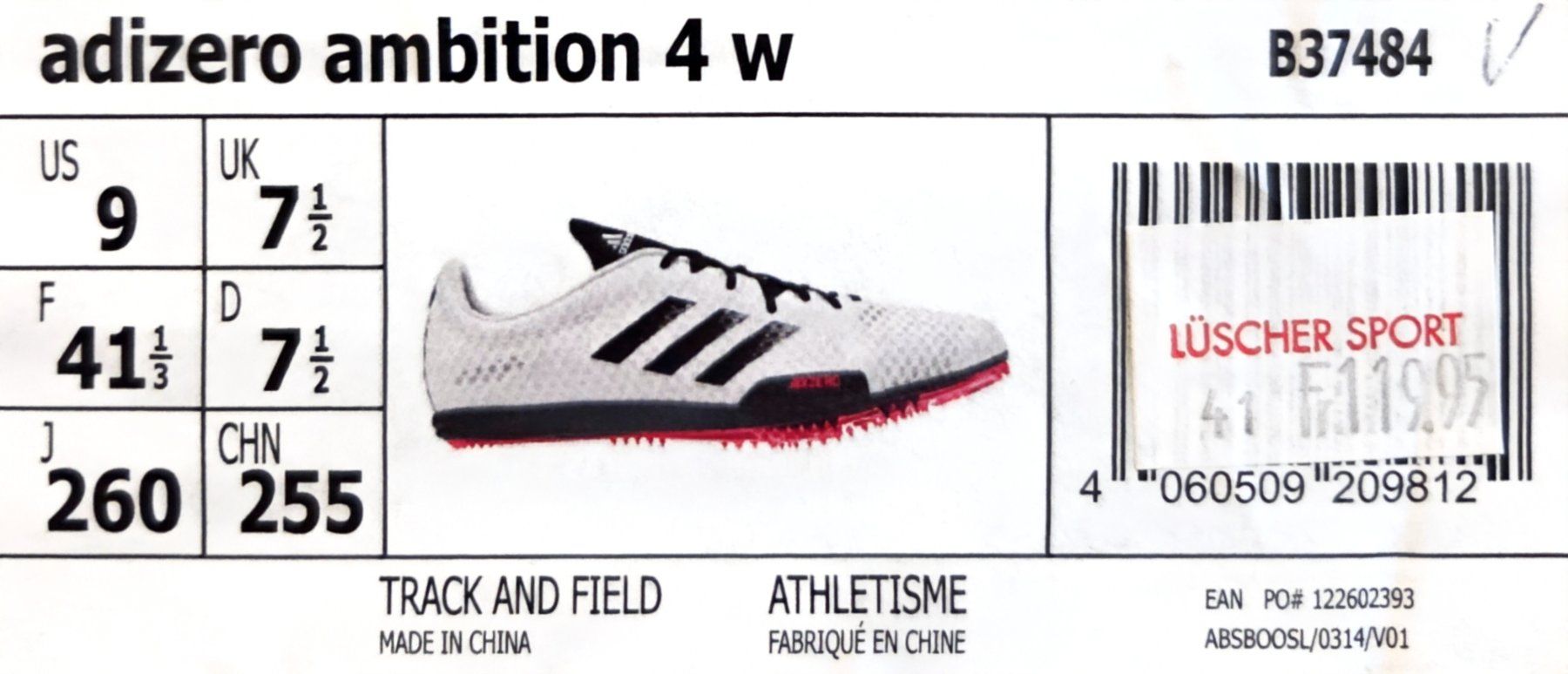 Adidas Scarpe da donna: Adidas adizero ambition 4 w – Usato da Weinfelden venduto da TheWredny