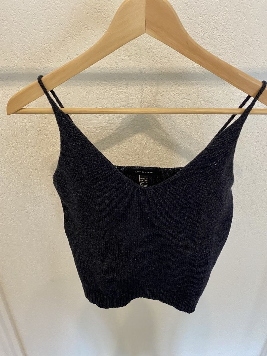 Top: Sommer Top, Strick, dunkelblau, Gr. 40 – Nuovo (secondo la descrizione) da Wetzikon ZH venduto da purple_44