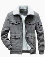 Stylische Fleece Cordjacke Herbst-Winter-Frühling Gr.L NEU