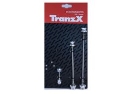Achssicherungs-Set Tranz-X Schnellspanner Silber NEU xx