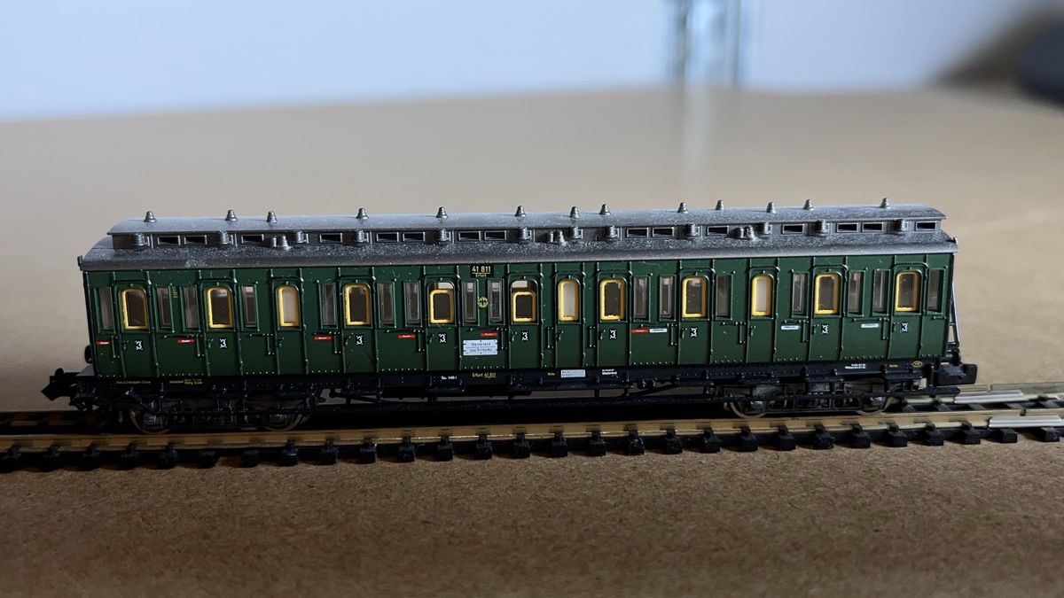 Fleischmann Modellini di ferrovie: Fleischmann 8087 Abteilwagen DRG Spur N – Nuovo (secondo la descrizione) da Windlach venduto da Kelebra 4