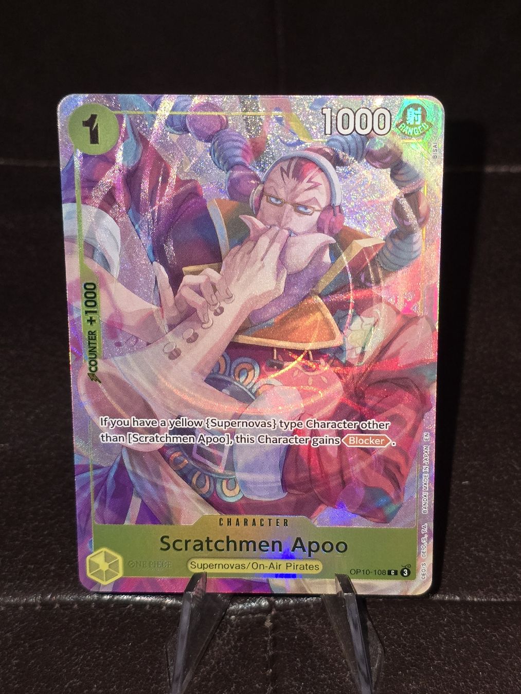 Bandai Sammelbilder & Trading cards: Scratchmen Apoo OP10-108 One Piece Premium Card Collection – Neu und originalverpackt aus Bronschhofen von dvnb