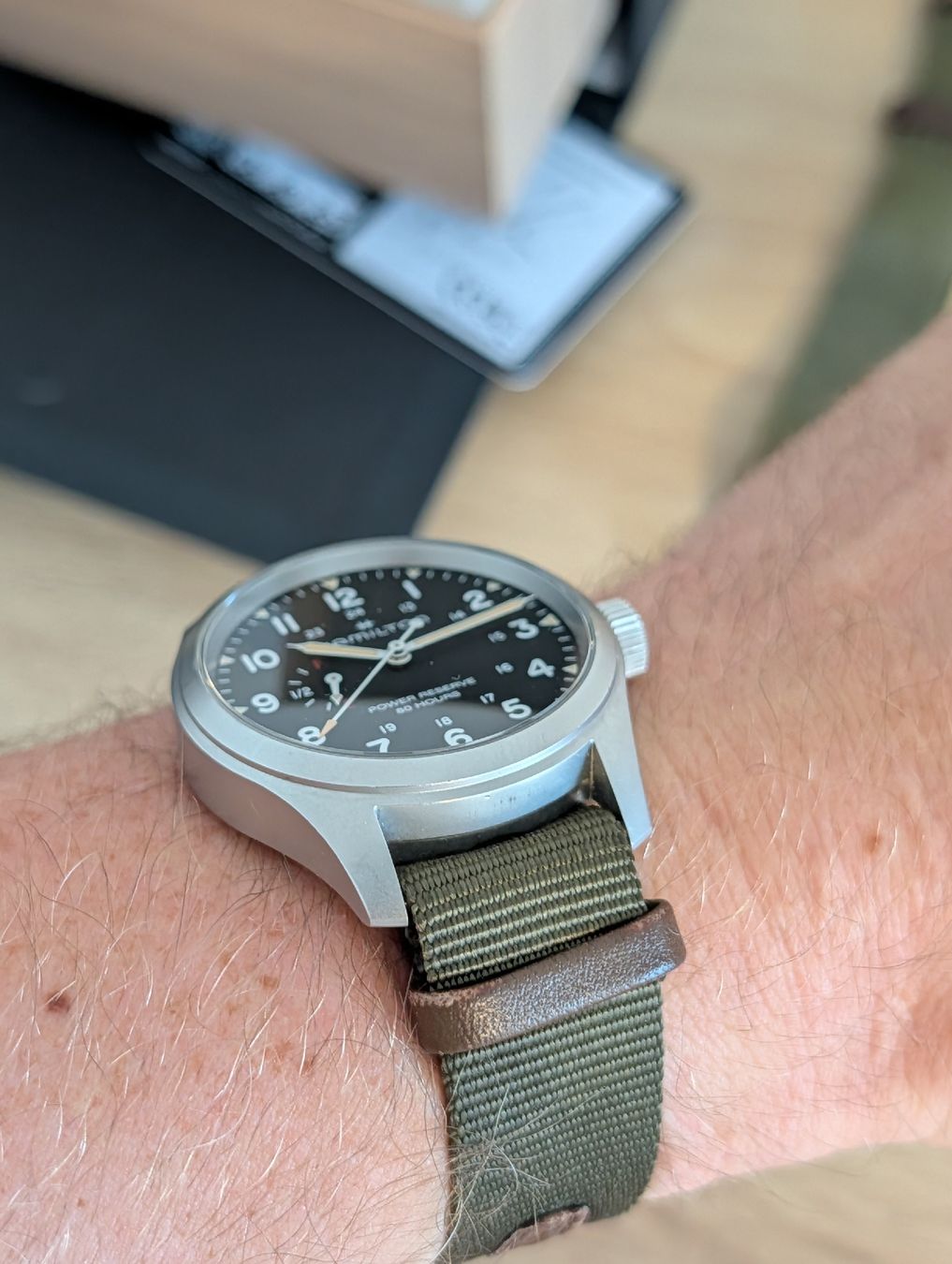 Hamilton Orologi: Khaki Field Power Reserve 40 mm – Usato da Mols venduto da Mountain_Picture 8