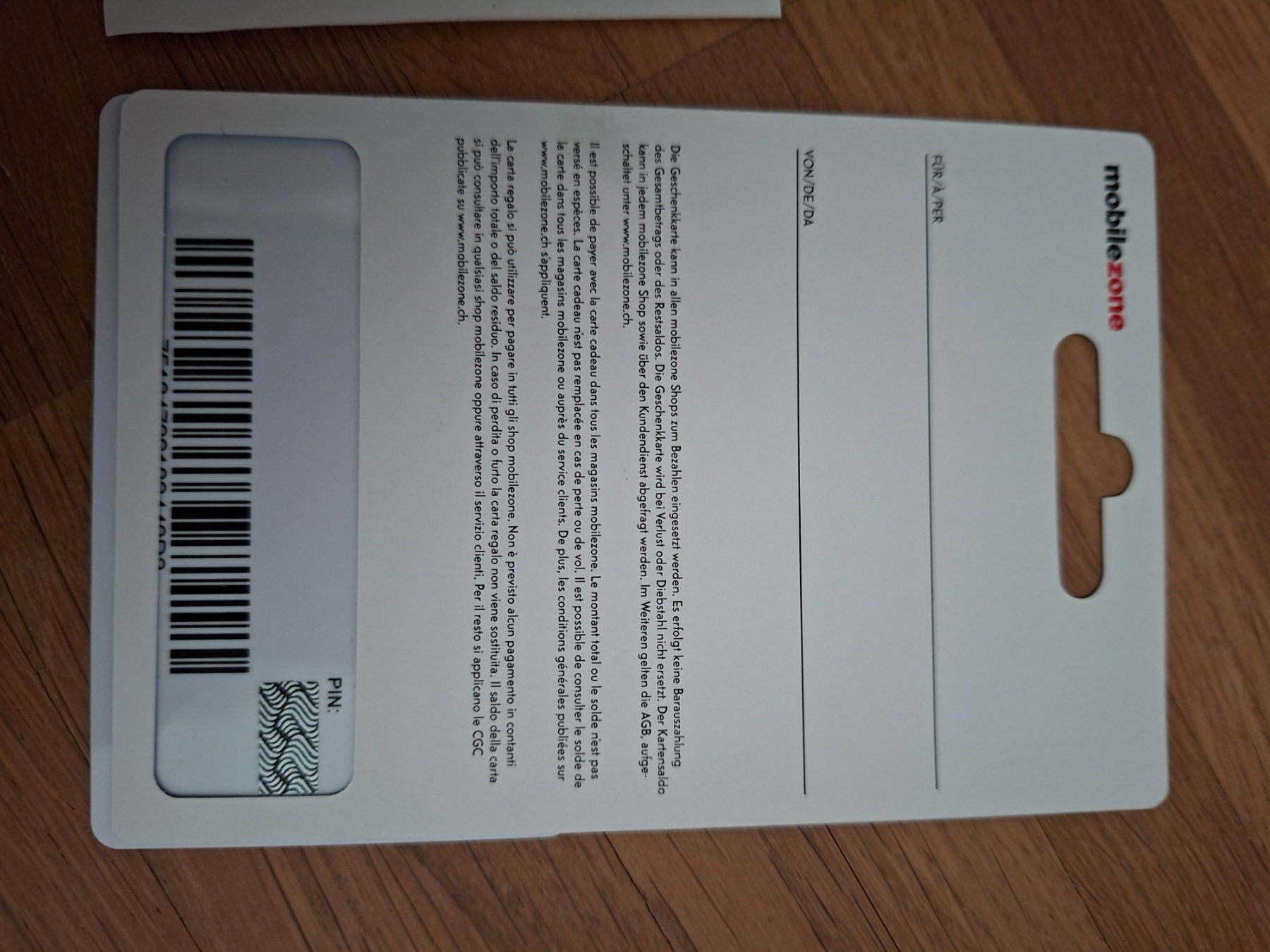 Bons: Mobilezone Geschenkarte CHF 300.00 – D'occasion à Elgg par Mimmi123 1
