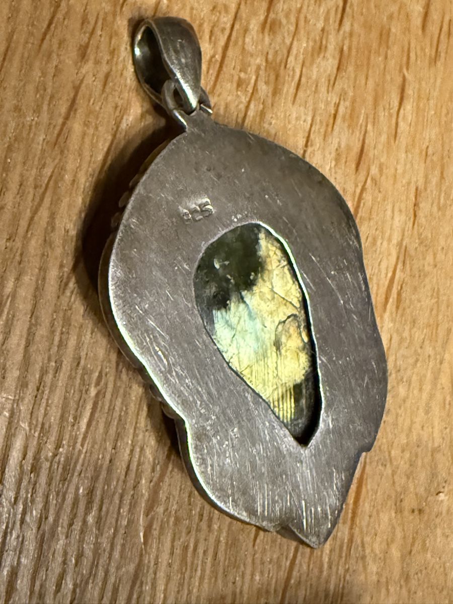 Ciondoli: Silber Anhänger, 925er Silber, Labradorit ??? – Usato da Goldach venduto da Messerguru 4