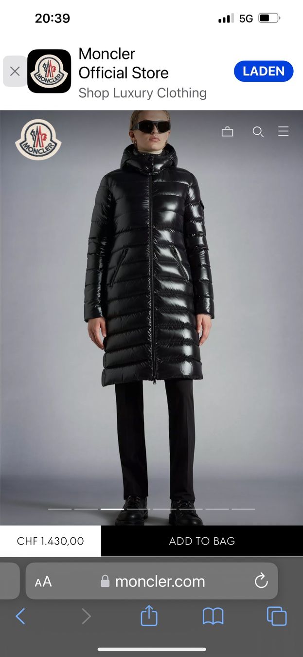 Moncler Mäntel: Montcler Mantel Gr. 3 schwarz – Gebraucht aus Richterswil von Solemare47Nicole 5