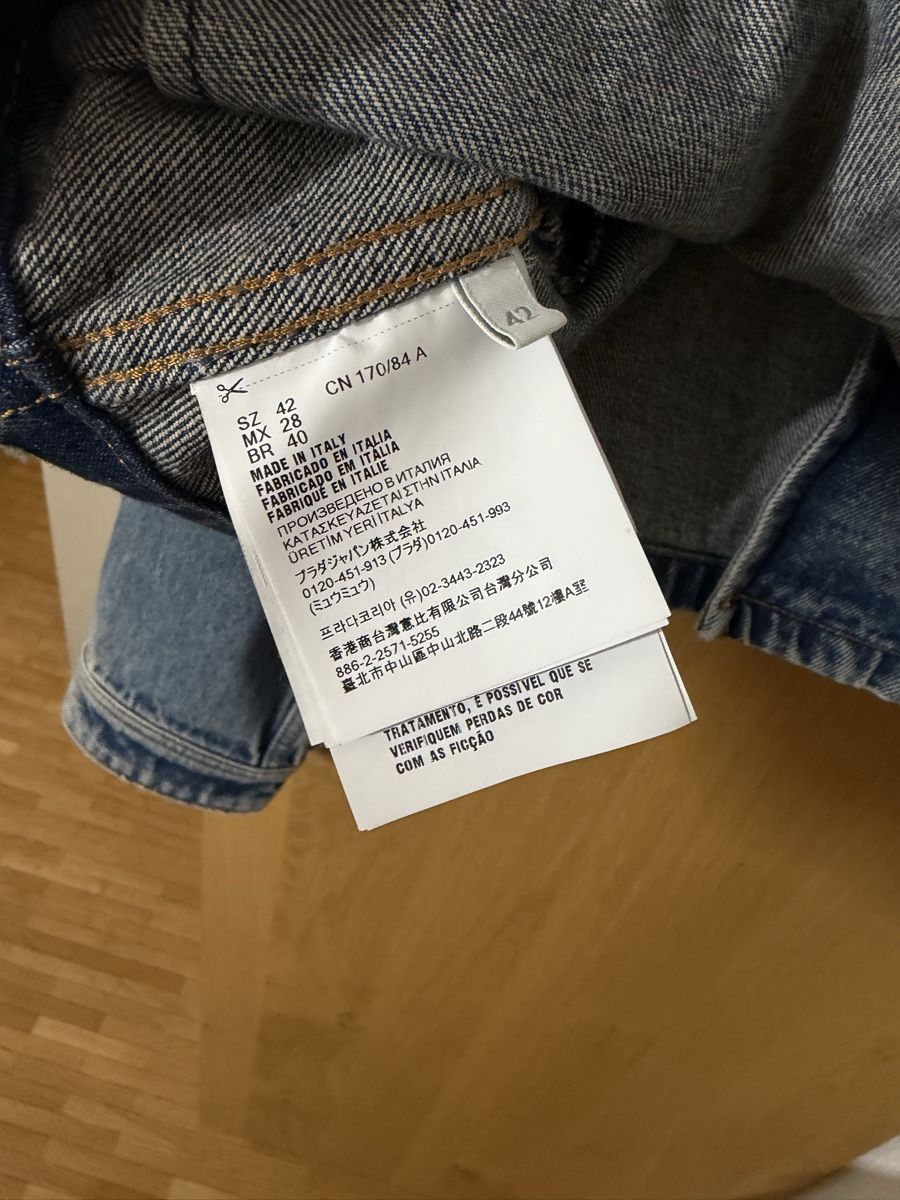 Prada Giacche: PRADA cropped denim jacket gr. IT 42 (S/M) – Nuovo e nell'imballaggio originale da Pfäffikon SZ venduto da happy.life 5