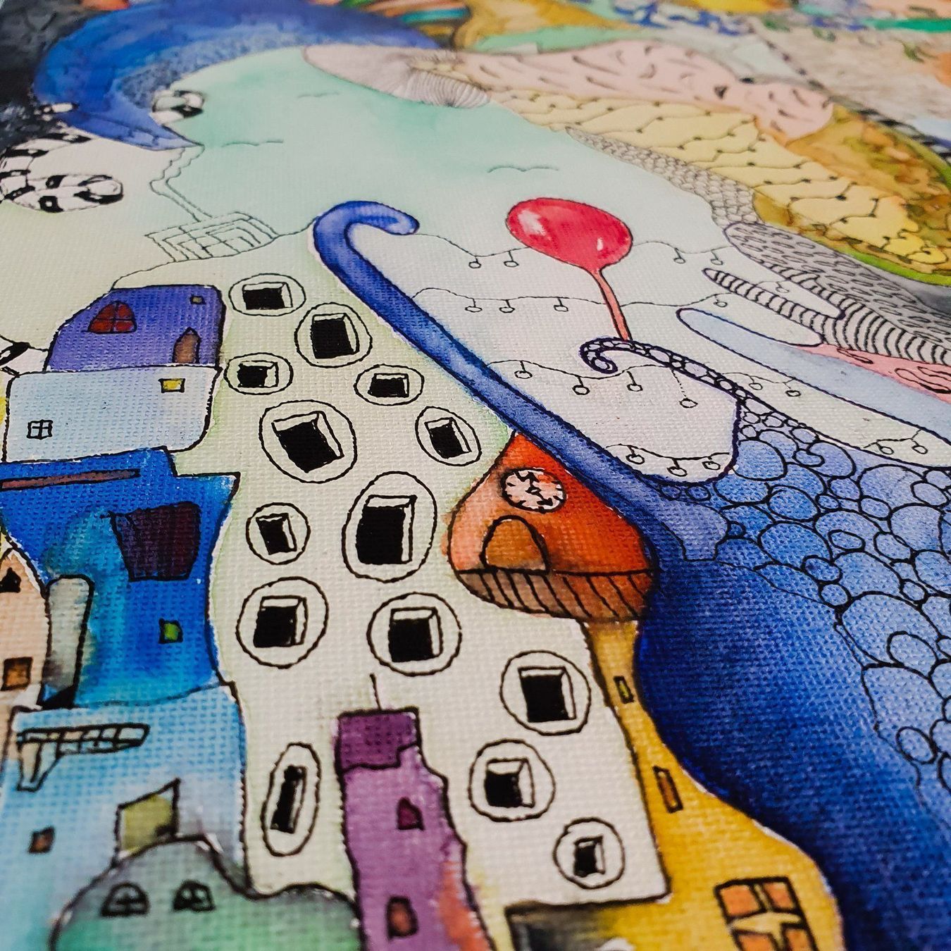 Gemälde: Toy Village 50x50 cm – Neu und originalverpackt aus Kreuzlingen von eszanza 5